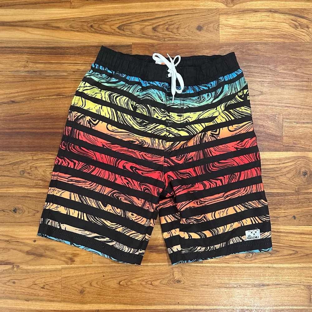 Kids Big Chill Swim Trunks Size 10/12